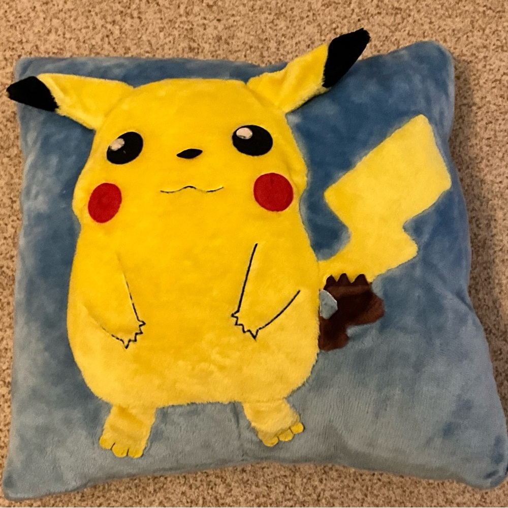 Pikachu Pokemon large pillow like new